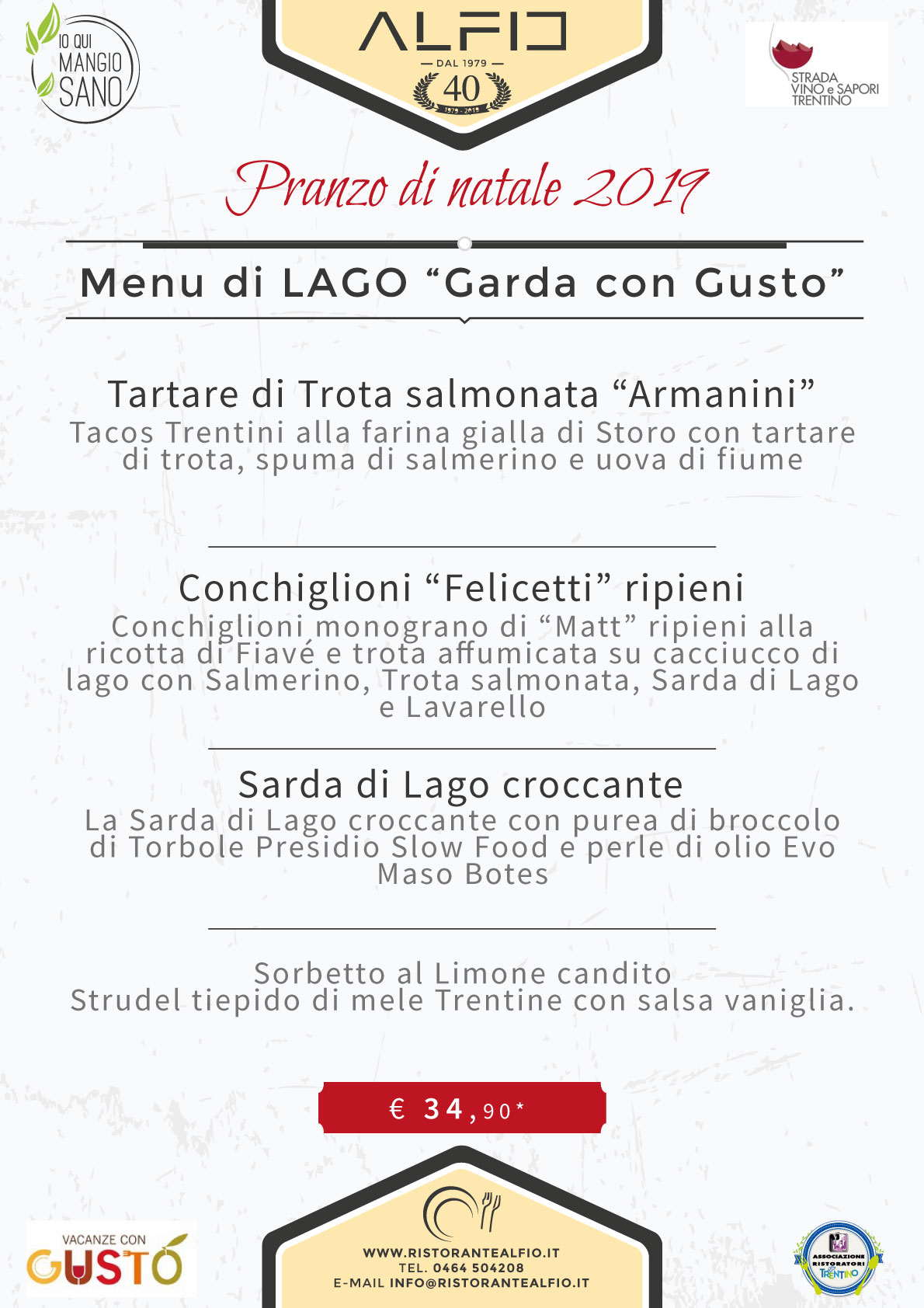 Menu Natale 2020.Menu Di Natale 2019 Ristorante Alfio Ristorante Pizzeria Bar